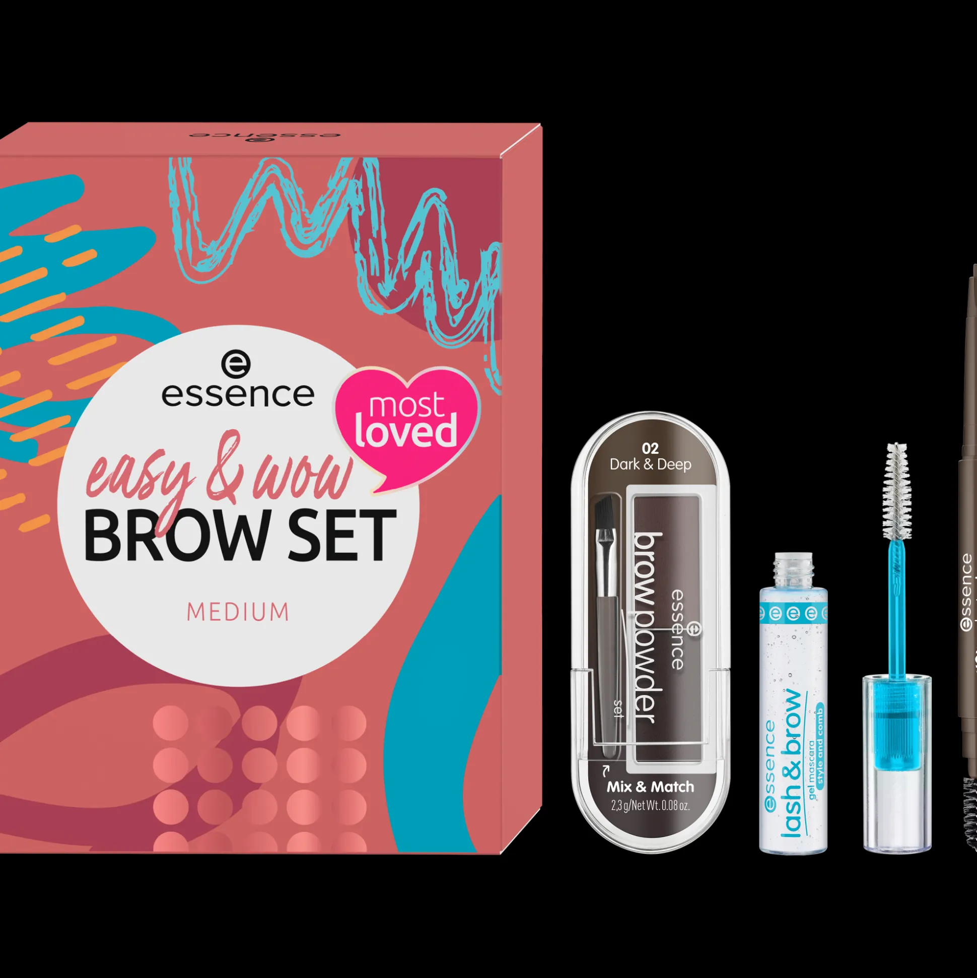 essence easy & WOW brow set medium Outlet
