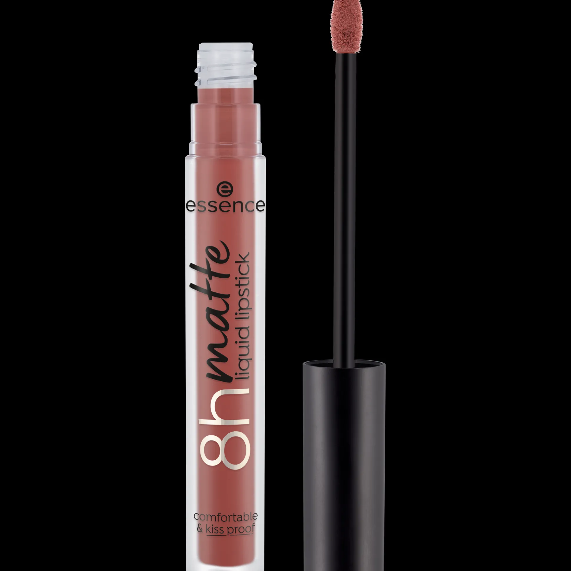 essence 8h matte rossetto liquido 16 - Velvet Brick Hot