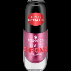 essence satin CHROME smalto unghie 03 - Meta Maroon Hot