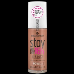 essence stay ALL DAY 16h long-lasting fondotinta viso 50 - Soft Caramel Store